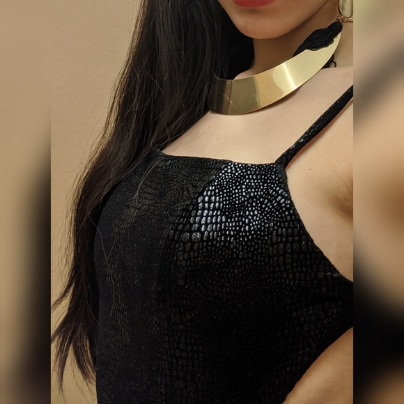 Vintage Black Evening Dress - Picture 8 of 9